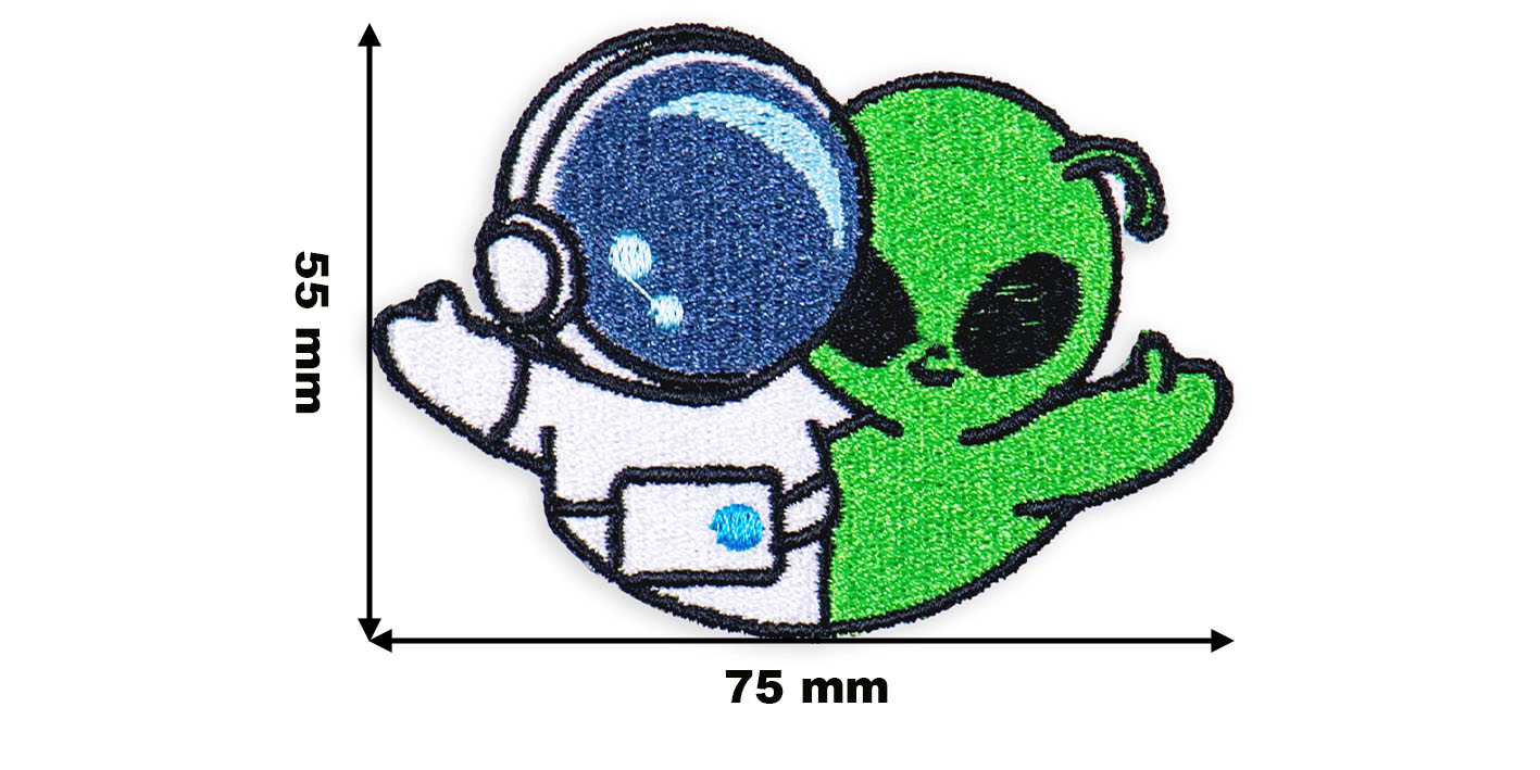 naszywka naprasowanka kosmita astronauta
